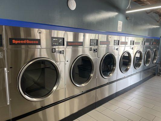 XL dryers and clean laundromat