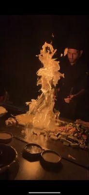 Flaming Birthday Volcano