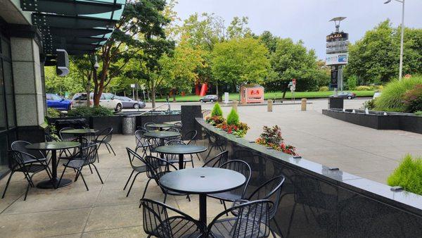 Surrounding outdoor plaza seating (8/8/23)