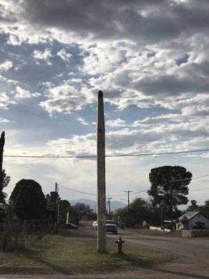 Some historic pole thing across the street