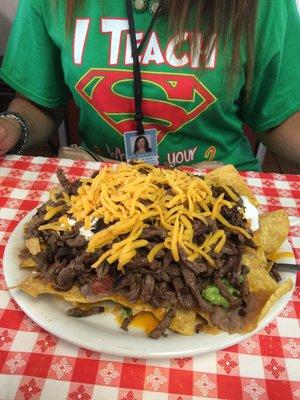 Nachos de fajita. It's fantastic!