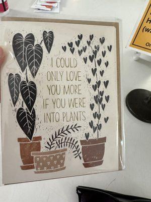 Adorable plant greeting cards