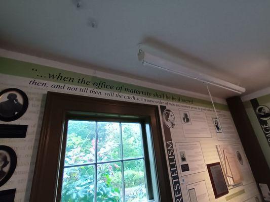 Writing on the wall at Susan B. Anthony's Birthplace