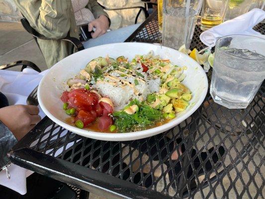 Sushi bowl! My friend loved it!