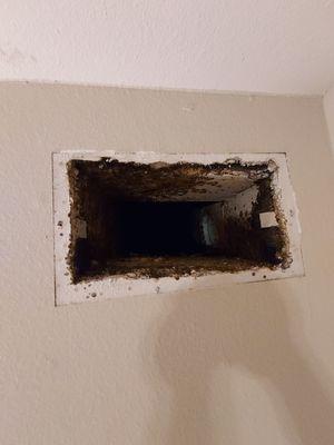 Air vent in apartment 2004 building