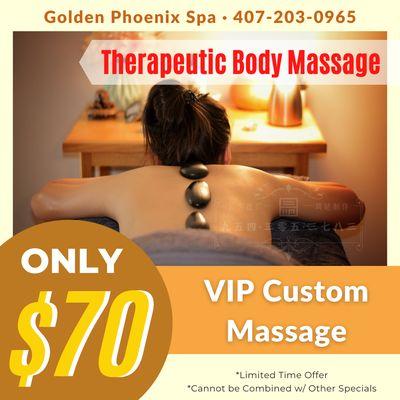 Experienced & Professional New Massage Therapists with many years experience available
 
 Call Us at 407-203-0965