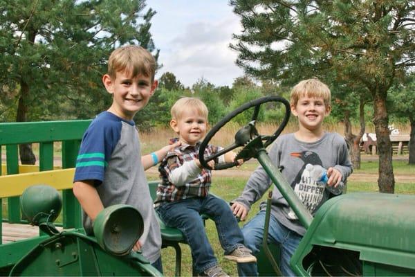 Tractors for the kids to check out