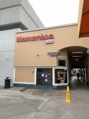 View of back entrance near parking lot next to Walmart and Barnes & Noble