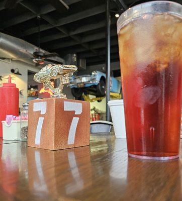 Ice tea on a hot Texas day.