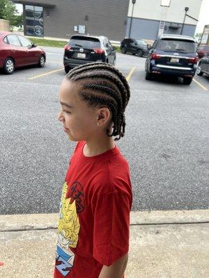 Cornrow style