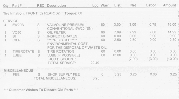 A close-up of the receipt previously posted