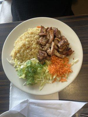 Phonomenal rice platter with chicken