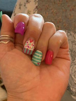 Love my Birthday nails!