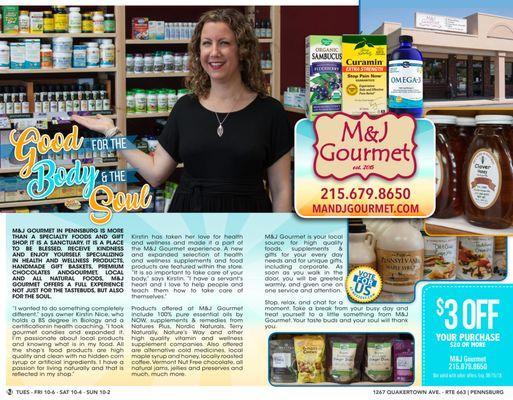 We now carry Supplements, Vitamins, Essential oils & Health Foods!