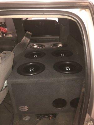 Yes we do big bass as well ..6- 12" DC AUDIO subs in this Chevy Silverado crew cab