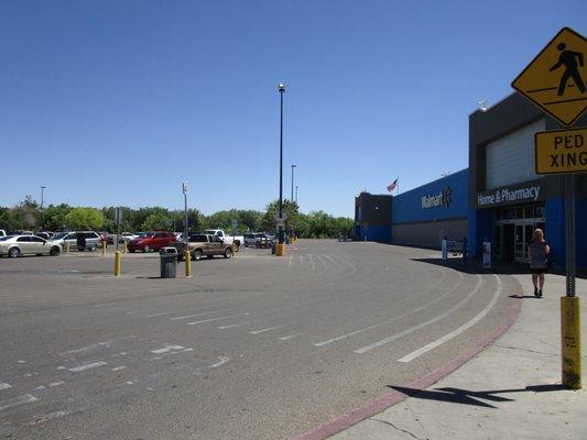 They need to repaint AND ENFORCE the crosswalk. Drivers here have no regard for crossing pedestrians.