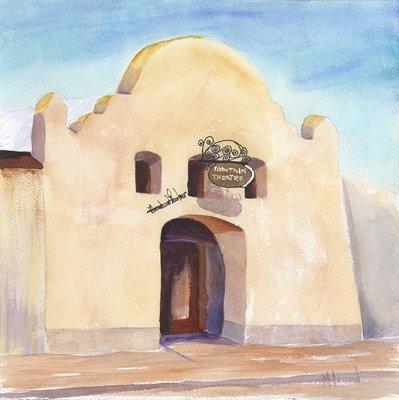 Original watercolor by Mayanna Howard. Donated to the MVFS by Edgar & Mary Lopez.