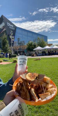 Grilled cheese samples from all the booths