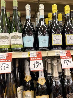 Decent prices on wine