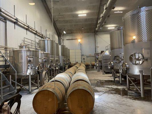 Tour of production at Duchman Family Winery