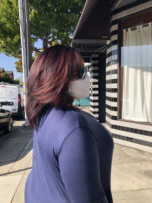 Gorgeous hair coloring style - fall color