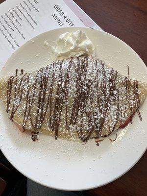 Nutty Nutella crepe