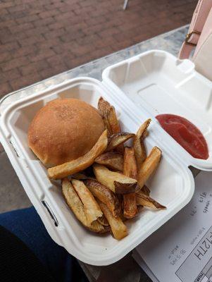 Simple Burger $9 Add Cheese $1