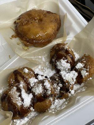 Deep fried, honey, bun and deep fried Oreos