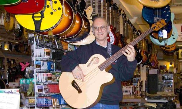 Downtown Sounds owner Joe Blumenthal in the store