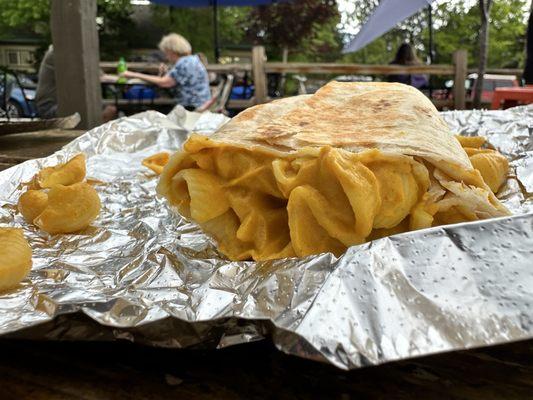 Kids Mac and cheese burrito