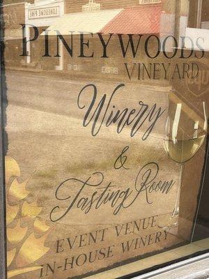 On the square in Hemphill, Pineywoods Vineyard Winery and Tasting Room is open on weekends only for a most enjoyable experience.