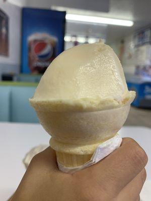 Vanilla cone!