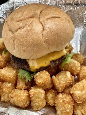 Single Cheeseburger Combo with Tots