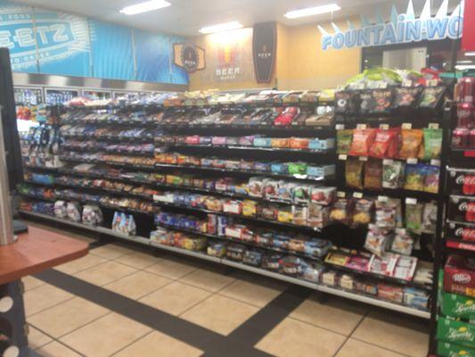 A snack aisle