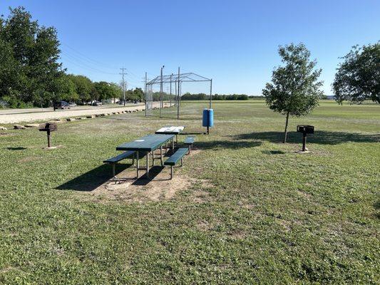 Baseball field and parking