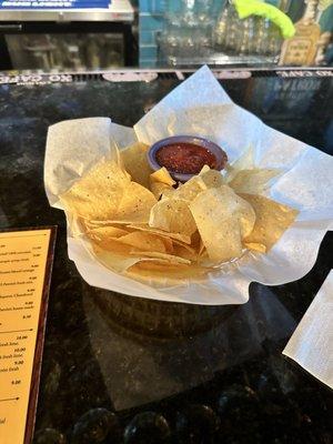 Chips and salsa were super fresh and good