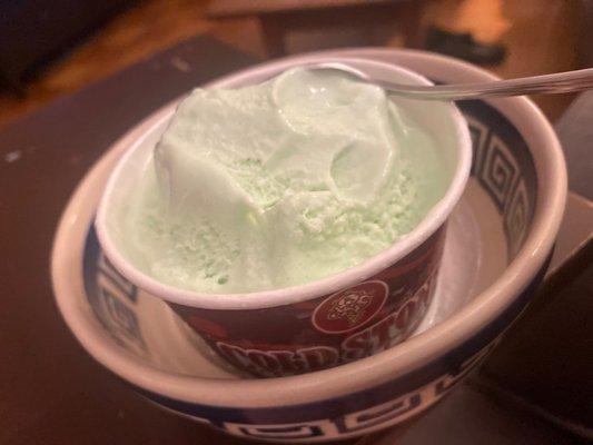 Mint ice cream