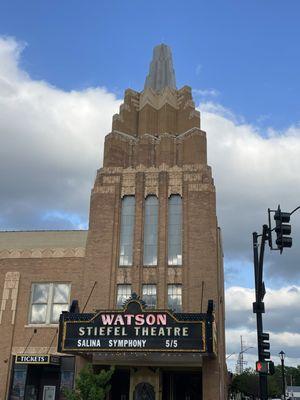 The theatre across the street. It's also an Airbnb. Would love to stay the night there.