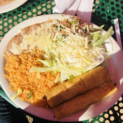 Chicken Flautas (lunch portion)