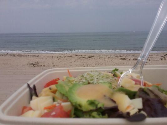 Salad with a view