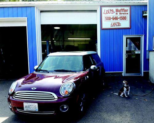 Maggie Loves Lou's Custom Exhaust in Westport.