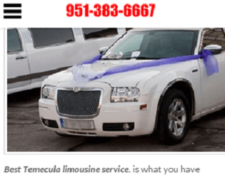 First Class Temecula Limo Service Company