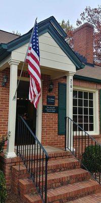 The front of our office on Gaines School Road in Athens, GA