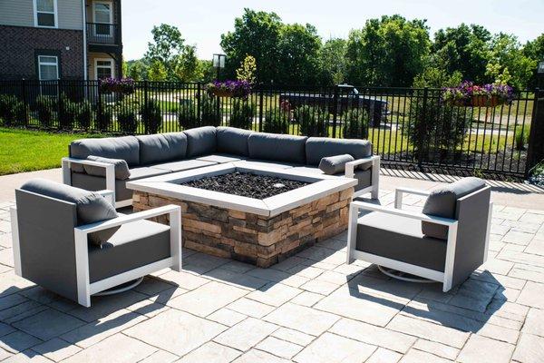 The perfect summer hangout, our firepit!