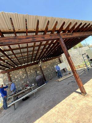 Covered pergola