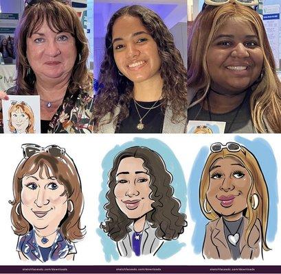 Digital caricatures at a healthcare event!