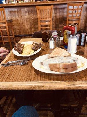 Our to breakfast Omelets were big and delicious!