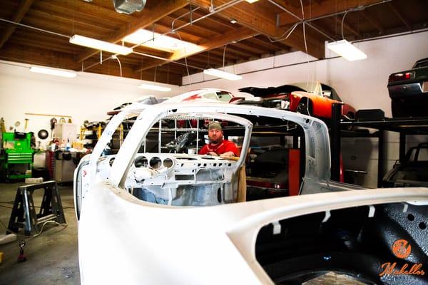 Stop by our restoration facility to check out what Matt and Dieter are working on.