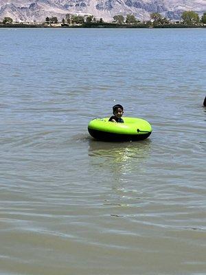 Enjoying the lake mid-day