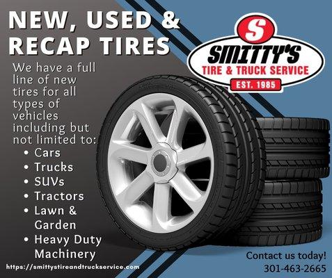 New, used & recap tires